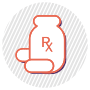 RX bottle icon.