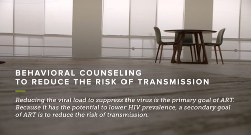Behavioral counseling to reduce the risk of transmission.